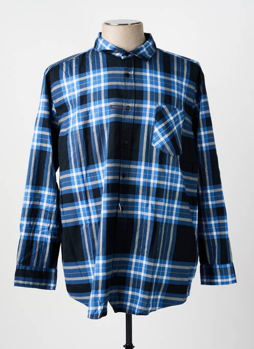 Chemise manches longues bleu OLYMP homme