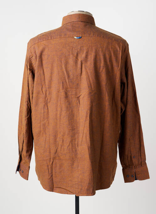 Chemise manches longues coupe cintrée orange TERRITOIRE D'HOMME homme