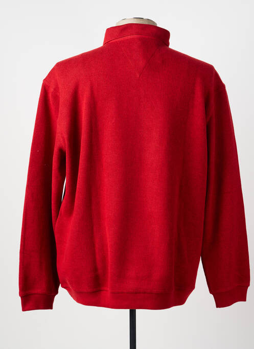 Pull stretch manches longues rouge TERRITOIRE D'HOMME homme
