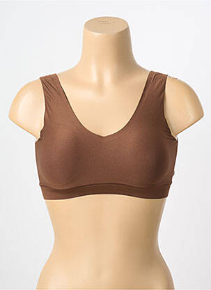 Soutien-gorge effet matière satinée brassieres marron CHANTELLE femme