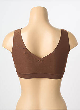 Soutien-gorge effet matière satinée brassieres marron CHANTELLE femme