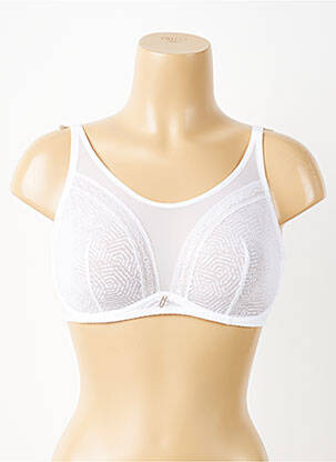 Soutien-gorge broderie haut soutien-gorge emboitant blanc CHANTELLE femme