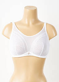 Soutien-gorge broderie haut soutien-gorge emboitant blanc CHANTELLE femme
