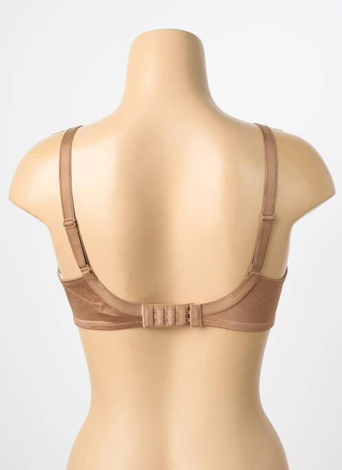 Soutien-gorge effet matière satinée haut soutien-gorge emboitant marron CHANTELLE femme