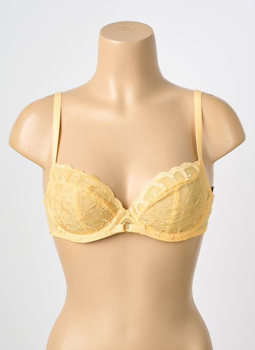 Soutien-gorge légère et transparente haut soutien-gorge emboitant jaune CHANTELLE femme