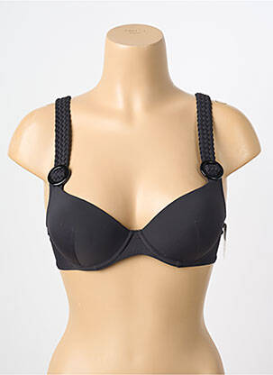 Haut de maillot de bain stretch haut soutien-gorge push-up noir AUBADE femme