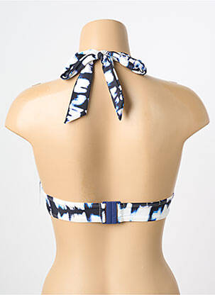 Haut de maillot de bain stretch haut soutien-gorge push-up bleu AUBADE femme