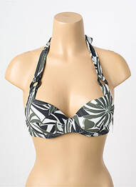 Haut de maillot de bain stretch haut soutien-gorge push-up vert AUBADE femme