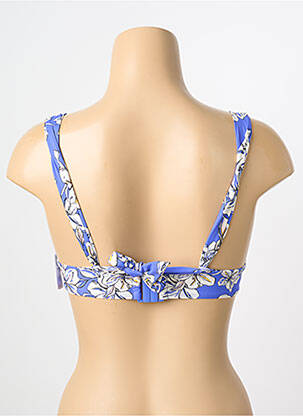 Haut de maillot de bain stretch haut soutien-gorge push-up bleu AUBADE femme