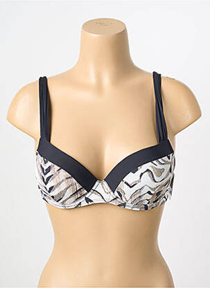 Haut de maillot de bain stretch haut soutien-gorge push-up beige AUBADE femme