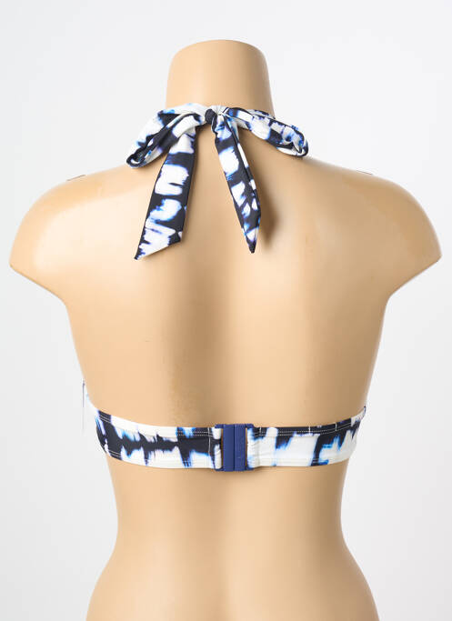 Haut de maillot de bain stretch haut soutien-gorge push-up bleu AUBADE femme