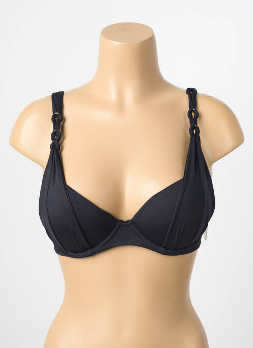 Haut de maillot de bain stretch haut soutien-gorge push-up noir AUBADE femme
