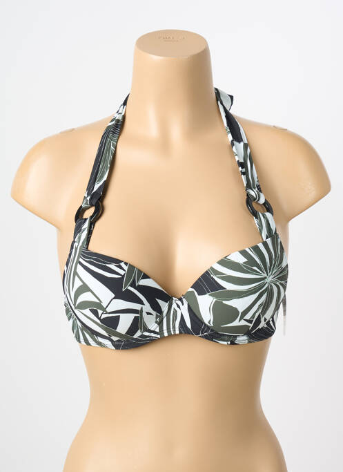 Haut de maillot de bain stretch haut soutien-gorge push-up vert AUBADE femme