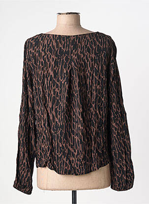 Blouse imprimé fantaisie manches longues marron GERRY WEBER femme