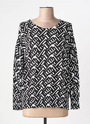 Pull col rond manches longues noir ESCORPION femme