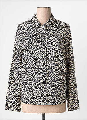 Veste casual coupe droite beige FRANK WALDER femme