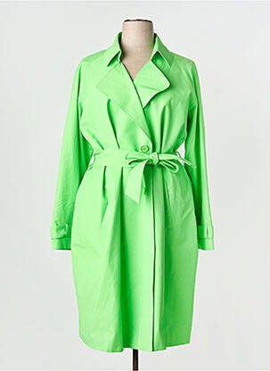 Trench poches sans capuche vert TAIFUN femme