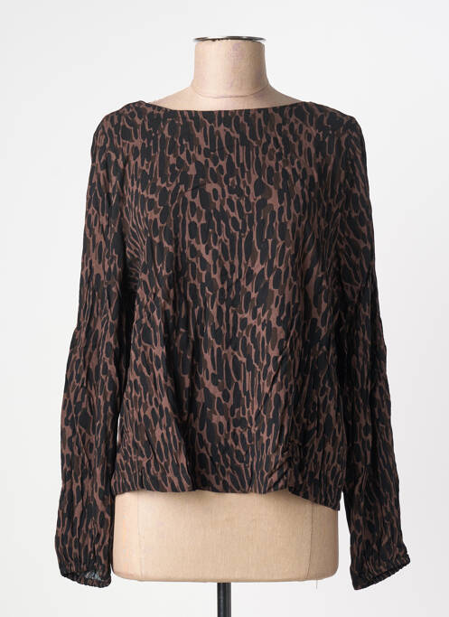 Blouse imprimé fantaisie manches longues marron GERRY WEBER femme