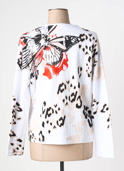 Gilet manches longues manches longues blanc FRANK WALDER femme