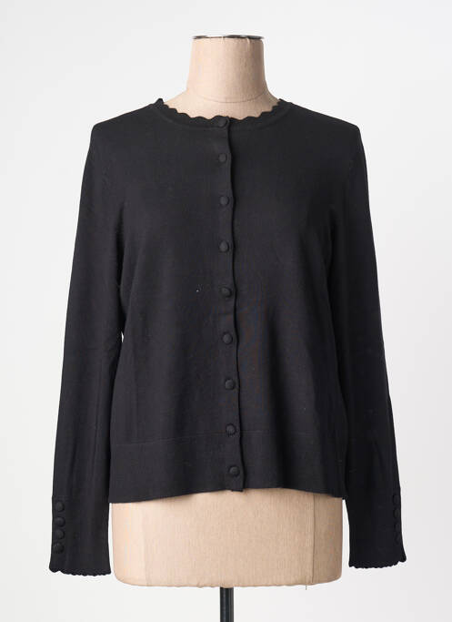 Gilet manches longues fermeture boutonnée sur le devant noir TAIFUN femme
