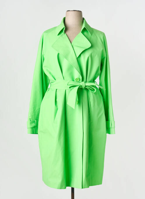 Trench poches sans capuche vert TAIFUN femme