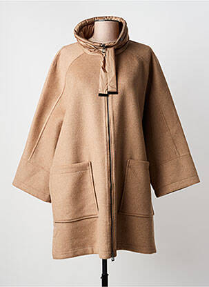 Manteau long coupe droite sans capuche beige GERRY WEBER femme