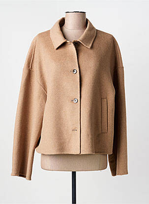 Manteau court coupe droite sans capuche beige GERRY WEBER femme