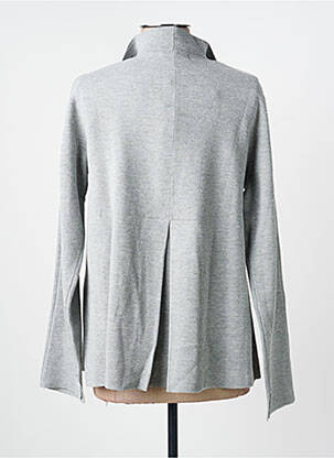 Gilet manches longues fermeture boutonnée sur le devant gris ESCORPION femme