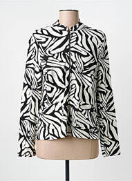 Veste casual coupe droite noir FRANK WALDER femme