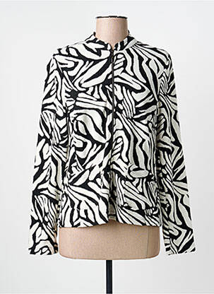 Veste casual coupe droite noir FRANK WALDER femme