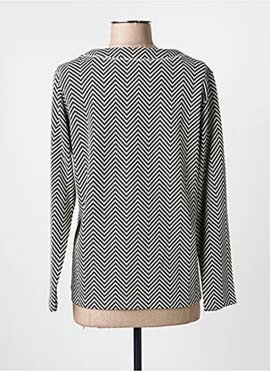 Pull coupe droite manches longues noir FRANK WALDER femme