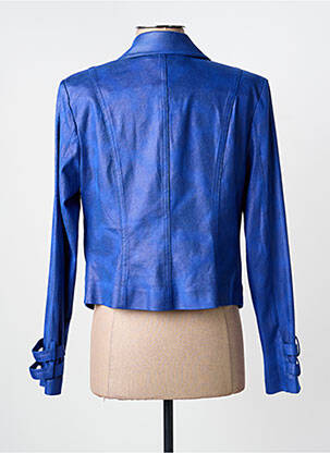 Veste casual col tailleur bleu JOSEPH RIBKOFF femme