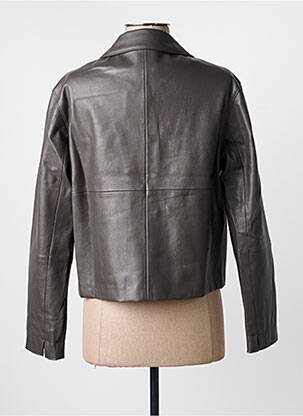 Veste simili cuir manches longues marron GERRY WEBER femme