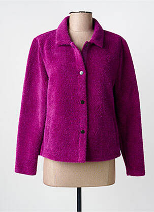 Veste casual coupe droite violet FRANK WALDER femme