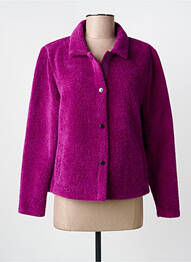 Veste casual coupe droite violet FRANK WALDER femme