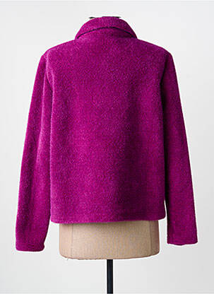 Veste casual coupe droite violet FRANK WALDER femme