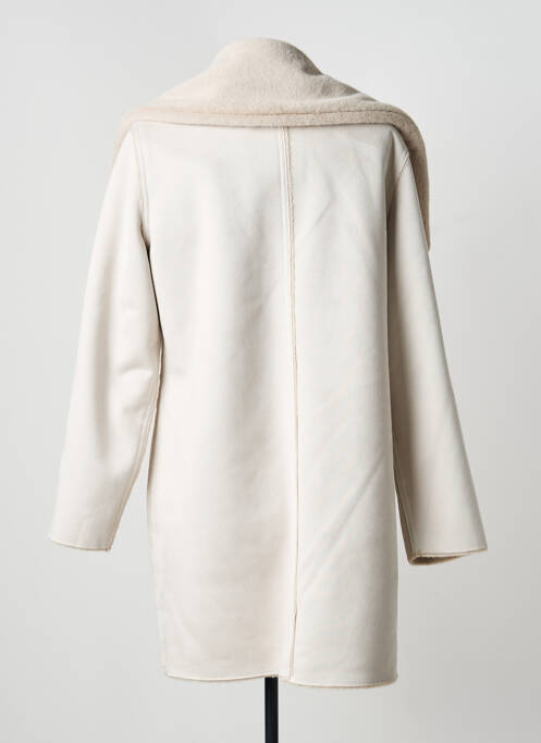 Manteau long coupe droite sans capuche beige JOSEPH RIBKOFF femme