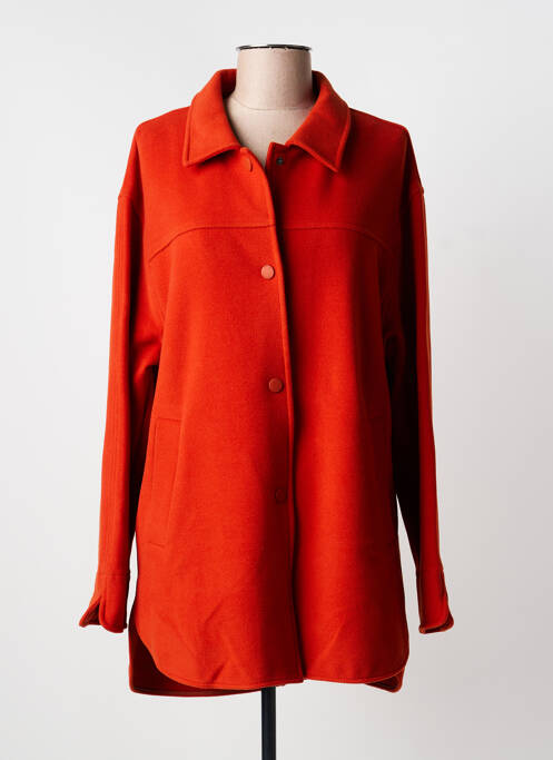 Manteau long coupe droite sans capuche orange GERRY WEBER femme
