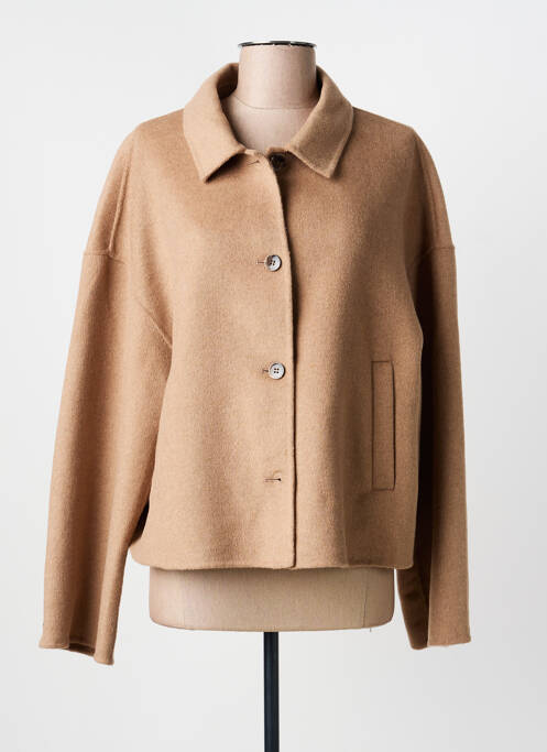 Manteau court coupe droite sans capuche beige GERRY WEBER femme