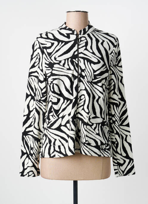 Veste casual coupe droite noir FRANK WALDER femme