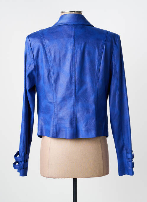 Veste casual col tailleur bleu JOSEPH RIBKOFF femme