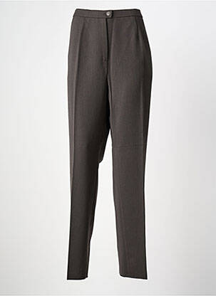Pantalon droit taille haute taille haute marron KARTING femme