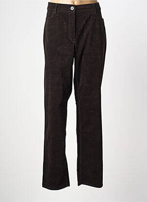 Pantalon droit stretch taille normale marron ATELIER GARDEUR femme