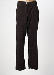 Pantalon droit stretch taille normale marron ATELIER GARDEUR femme