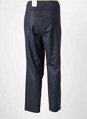 Pantalon droit fermeture zippée sous rabat boutonné taille normale bleu FRANK WALDER femme