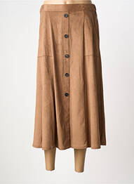 Jupe longue coupe évasée marron ESCORPION femme