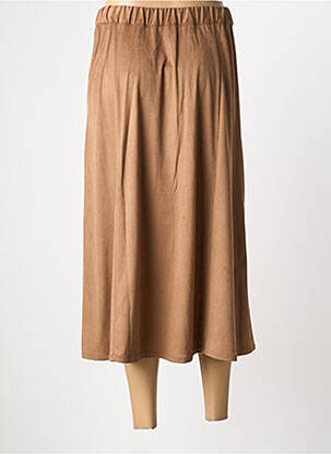 Jupe longue coupe évasée marron ESCORPION femme