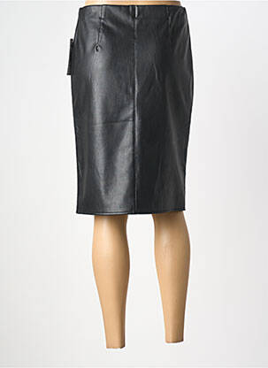Jupe mi-longue taille haute noir FRANK WALDER femme