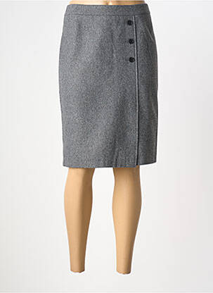 Jupe mi-longue taille à pinces gris GERRY WEBER femme