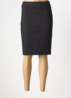 Jupe mi-longue taille à pinces noir ATELIER GARDEUR femme